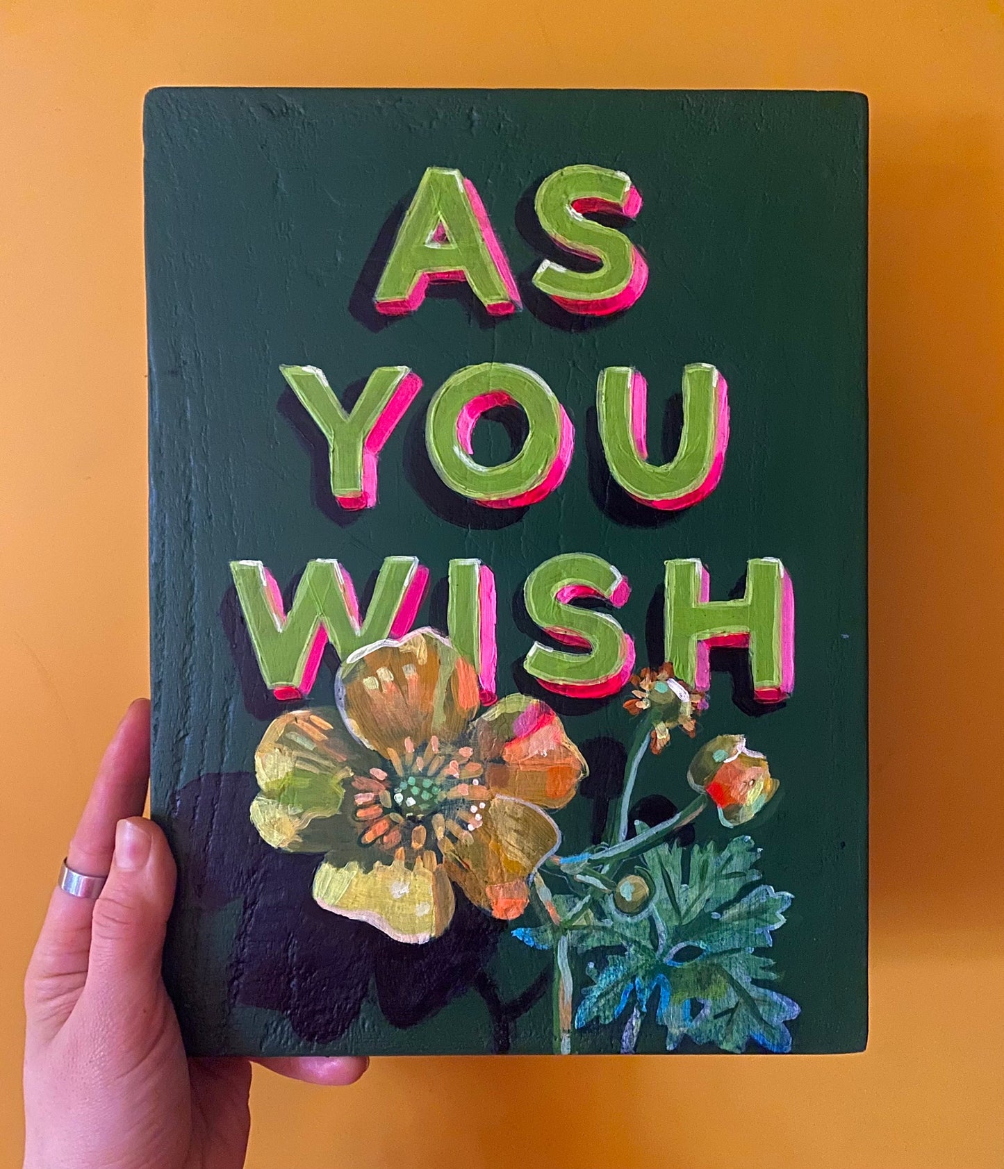 As You Wish (hand-painted sign)
