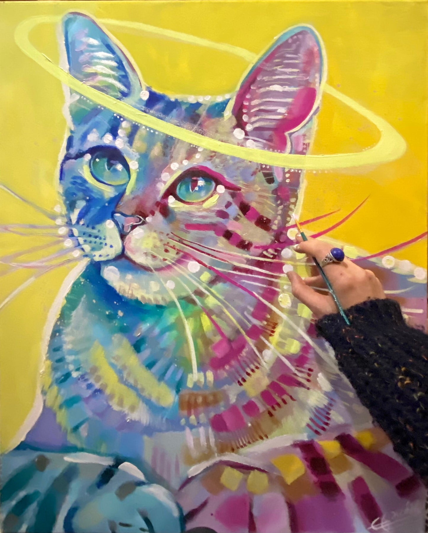 Cat with Halo (painting)