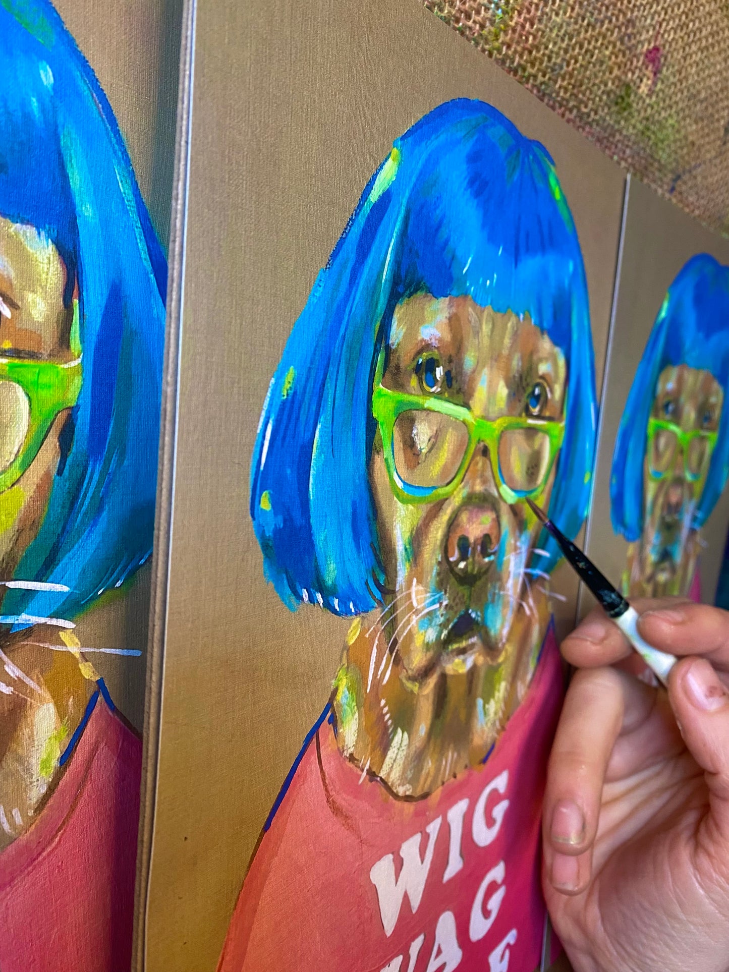 Wig Wag Woof Dog (A4 print)