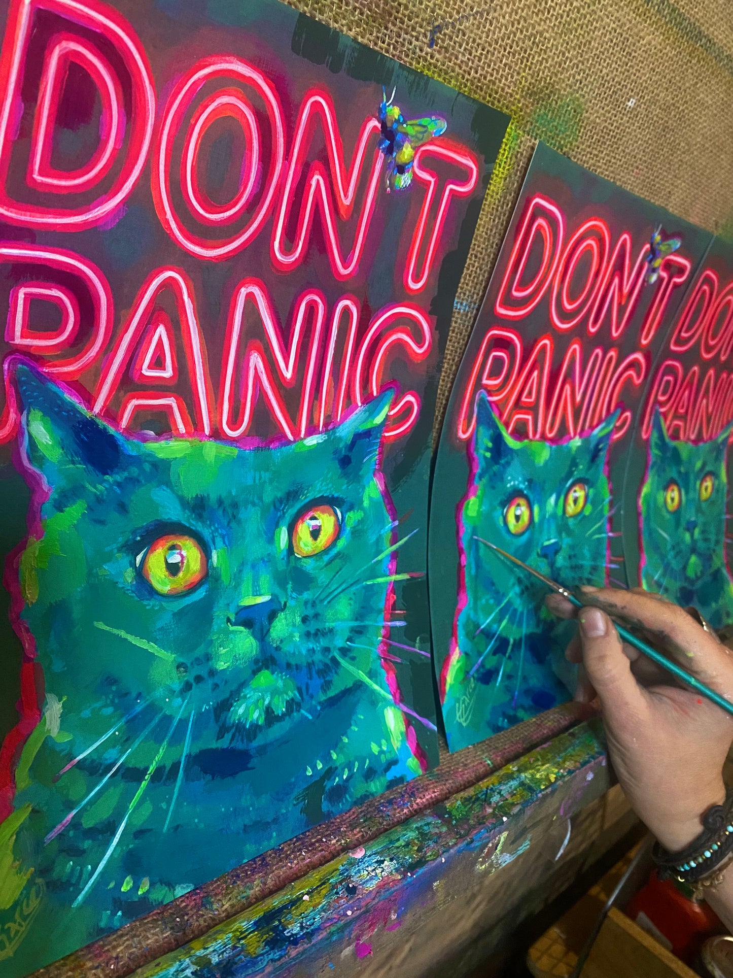 Don’t Panic Cat (A4 print)