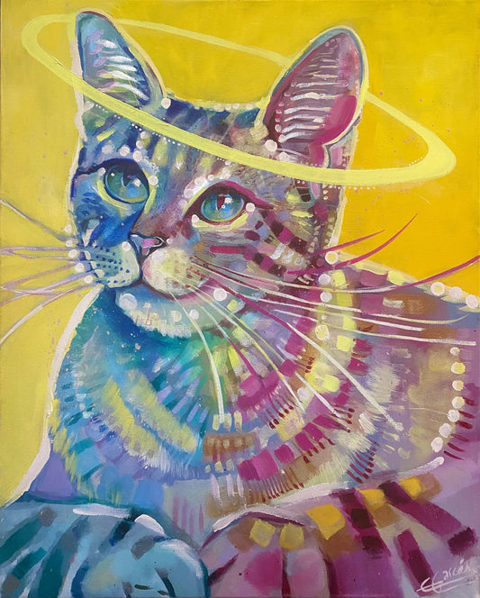 Cat with Halo (painting)